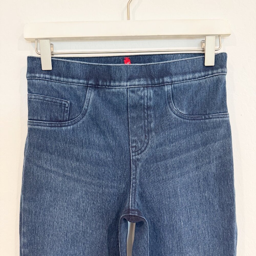 Spanx Jean-ish Ankle Leggings Stretch Denim‎ Shapewear Pull On Pants Blue Small - Picture 4 of 10